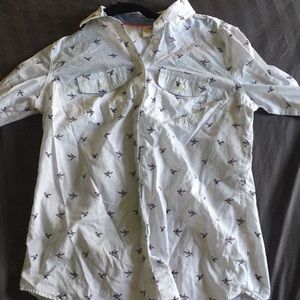 St. John’s Bay White Patterned Button Down
